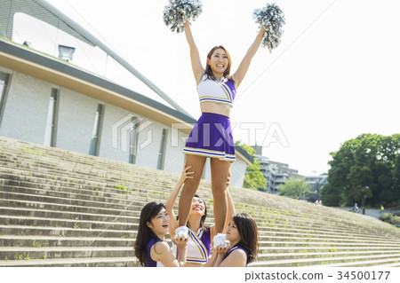 啦啦隊特技表演 34500177