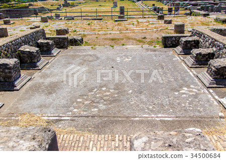 View of the archaeological site of Lucus Feroniae View of the archaeological site of Lucus Feroniae 34500684