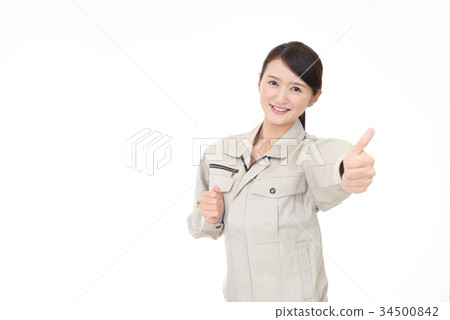微笑的女工 34500842