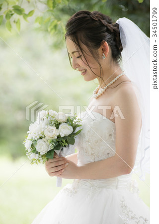 婚禮禮服婦女新娘新娘 34501799