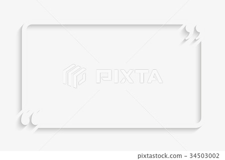 Vector Quote Blank Template. Quote Rectangle. 34503002