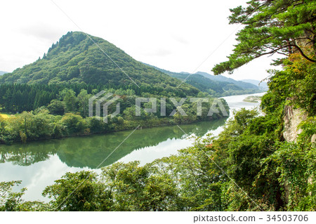 Mount Shiza and Yonegawa Akita Prefecture Mount Shiza and Yonegawa Akita Prefecture 34503706