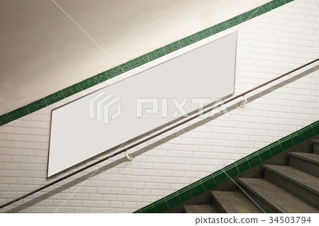 Paris metro staircase 34503794