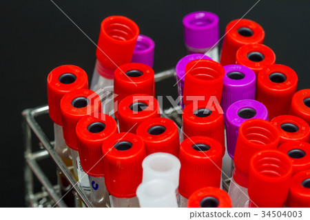 Medical equipment  Blood test in Laboratory 34504003