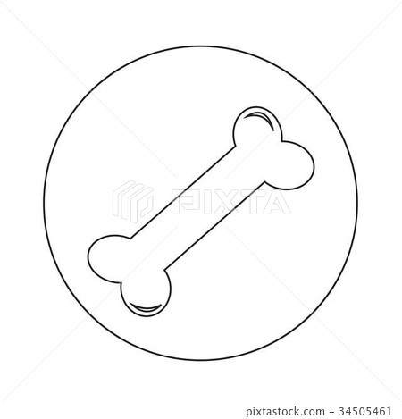 Dog Bone icon illustration design Dog Bone icon illustration design 34505461