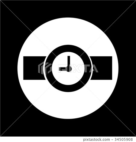 Wristwatch Icon illustration design Wristwatch Icon illustration design 34505908