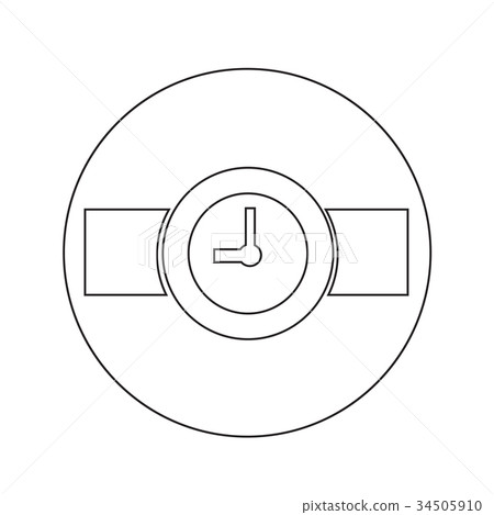 Wristwatch Icon illustration design Wristwatch Icon illustration design 34505910