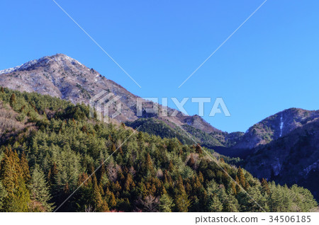 Misaka山區的山脊線在冬天 Misaka山區的山脊線在冬天 34506185