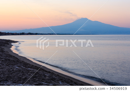 Sunset on sea beach Sunset on sea beach 34506919