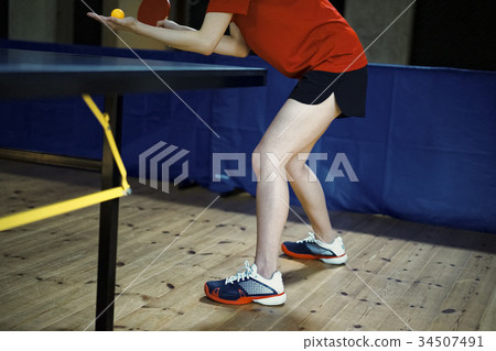 乒乓球發球 34507491