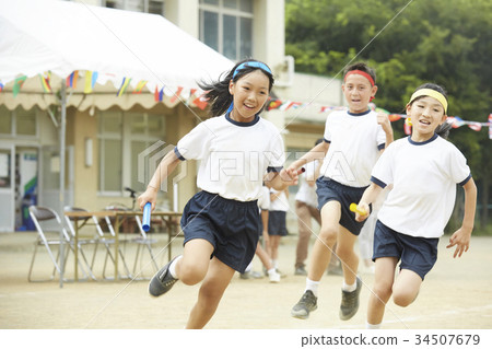 體育運動員接力球員 體育運動員接力球員 34507679