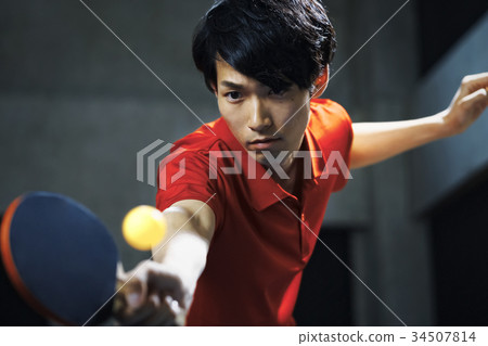Table tennis player men 34507814
