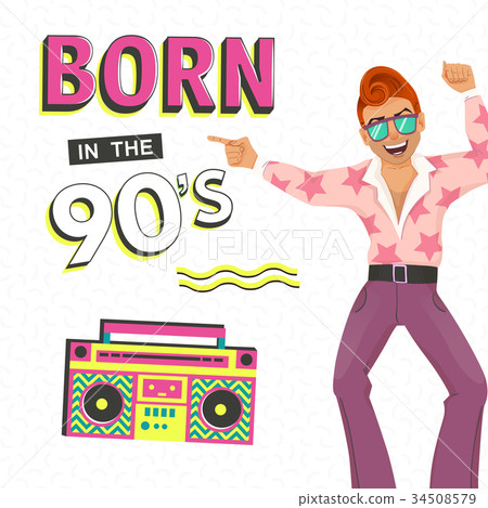 Template memphis poster 34508579