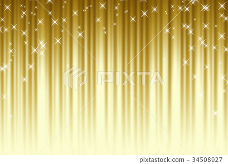 Sparkly golden curtain 34508927