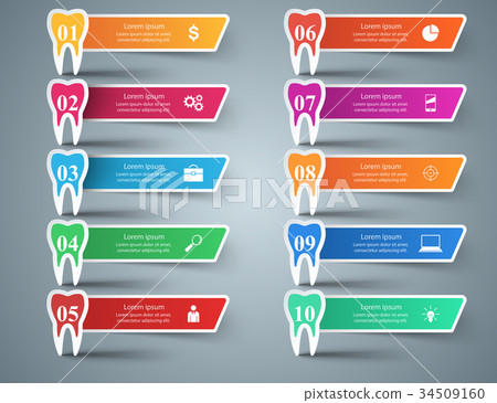 Business Infographics. Tooth icon. 34509160