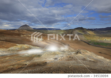 Hverir Namafjall geothermal site in Iceland Hverir Namafjall geothermal site in Iceland 34510094
