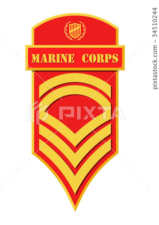 Military Ranks and Insignia. Stripes and Chevrons 34510244