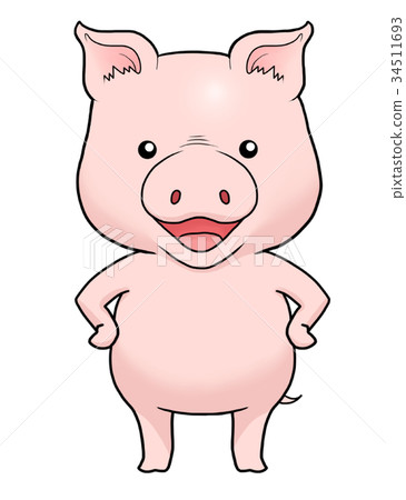 Pig character 34511693