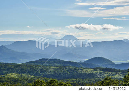 View of Mt. Yukan from Lake Mashu 3rd Observatory 34512012