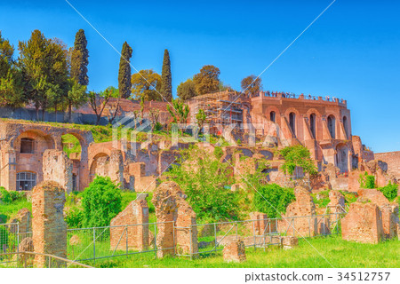 Archaeological and historical Forum in Rome 34512757