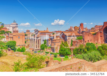 Archaeological and historical Forum in Rome 34512764