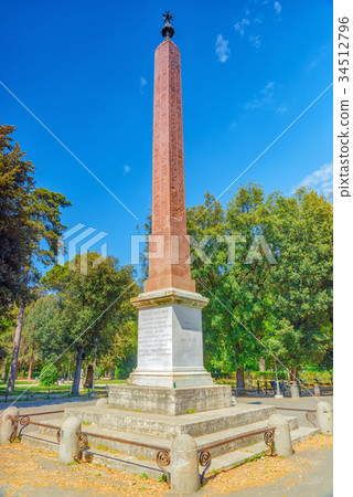 Obelisk on  Piazza Bucarest in park   34512796