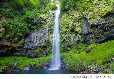 Gifu Prefecture Gujo City Amida Falls in summer Gifu Prefecture Gujo City Amida Falls in summer 34513069