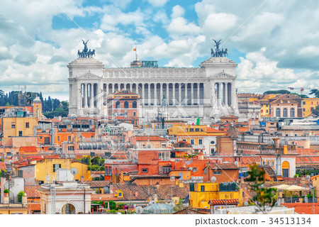 View of the city of Rome from above View of the city of Rome from above 34513134