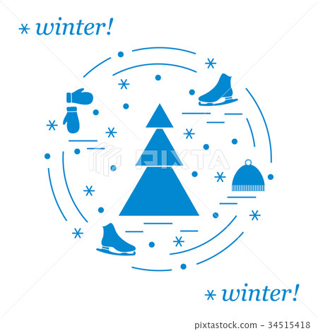 sports figure skating arranged in a circle 34515418