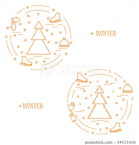 sports figure skating arranged in a circle 34515420
