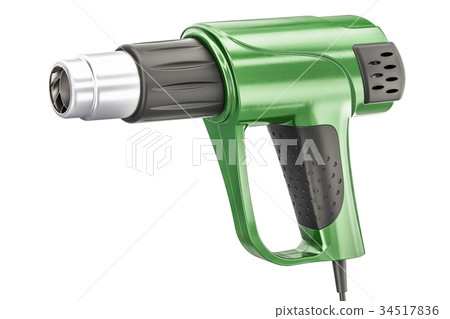 Heat gun, 3D rendering Heat gun, 3D rendering 34517836