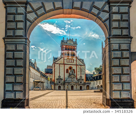 Famous St. Matthias' Abbey or Benediktinerabtei St 34518326