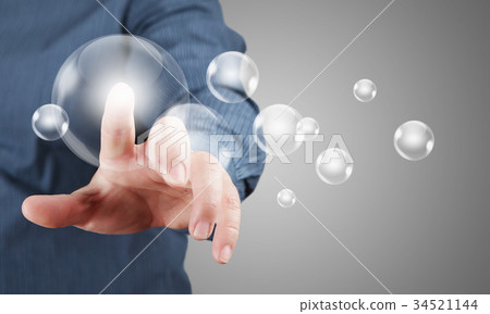 Finger touching icon Finger touching icon 34521144