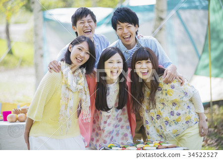 University student taking a commemorative photo University student taking a commemorative photo 34522527