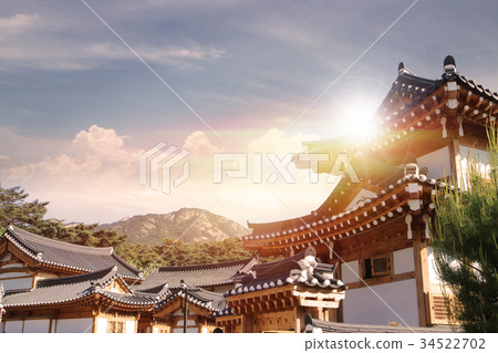Korean traditional house 34522702