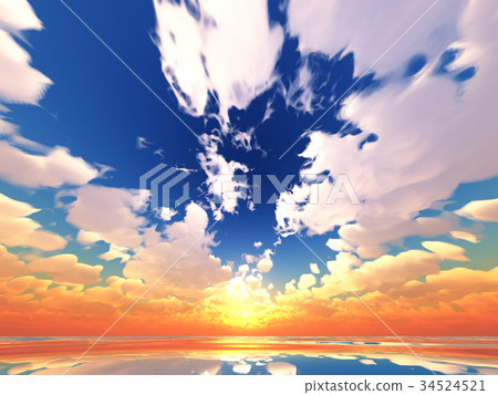 Wind and clouds with the sea Wind and clouds with the sea 34524521