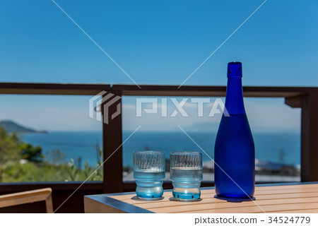 Shodoshima olive garden restaurant table water cup 34524779