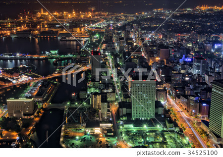 [Yokohama night view] Minato Mirai Yokohama Landmark Tower 34525100