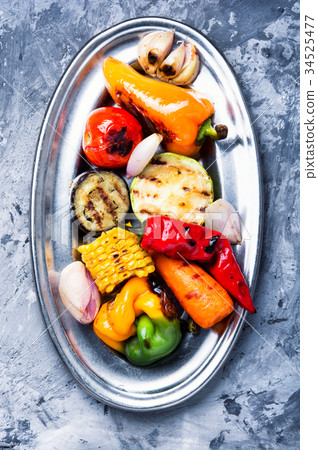 appetizing grilled vegetables appetizing grilled vegetables 34525477