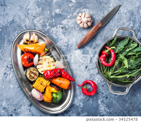 appetizing grilled vegetables appetizing grilled vegetables 34525478