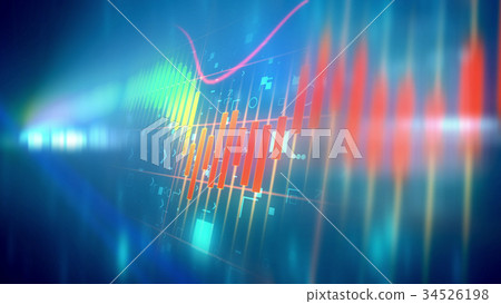 Choppy business line chart 34526198