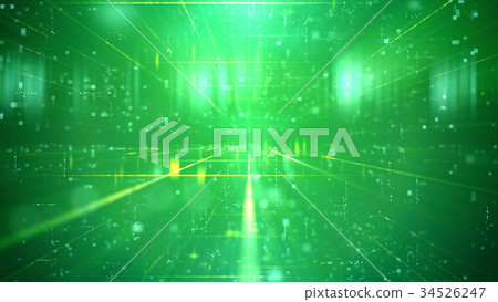 Nebula technology green backdrop 34526247
