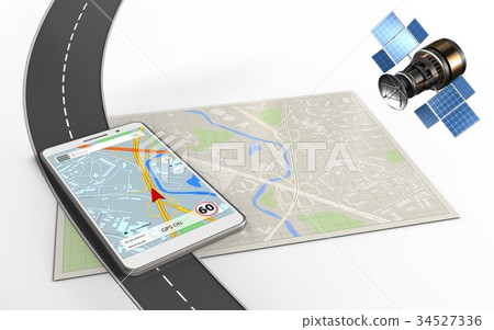 3d mobile navigation 34527336