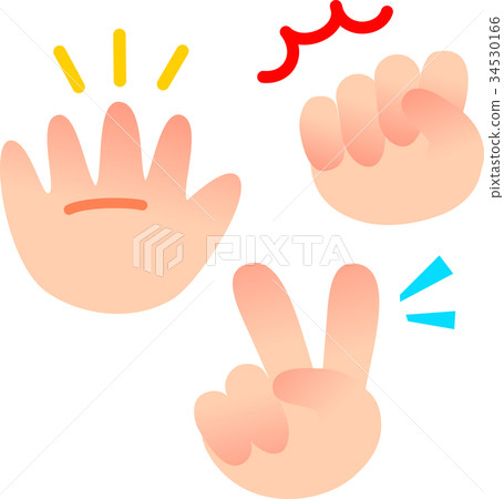 Pencil scissors hand 34530166