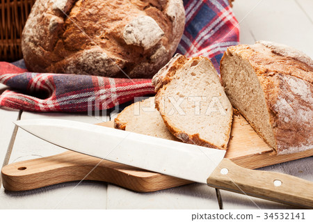 Baked traditional bread Baked traditional bread 34532141