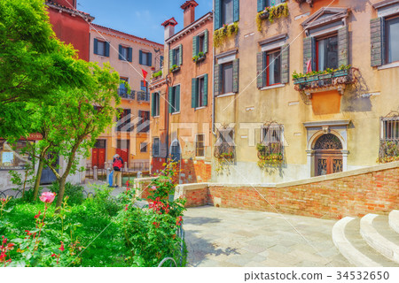 View of one of the most beautiful cities - Venice. View of one of the most beautiful cities - Venice. 34532650