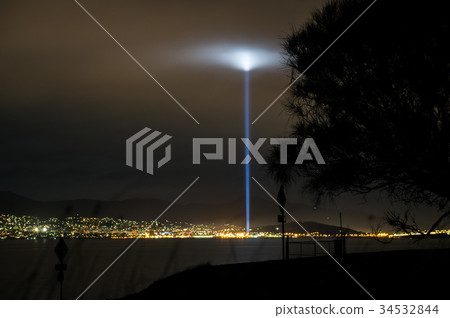 Strobe of light in Hobart, Tasmania 34532844