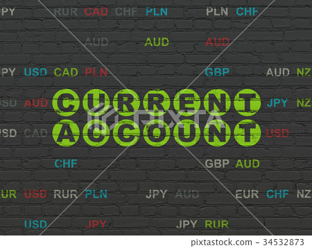 Current Account Background Money concept: Current Account on wall background - Stock Illustration ...