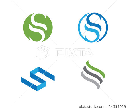 S letter logo template design vector - Stock Illustration [34533029 ...