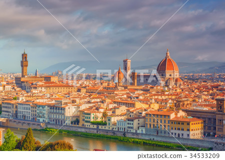 Beautiful landscape view of Florence. Italy. 34533209